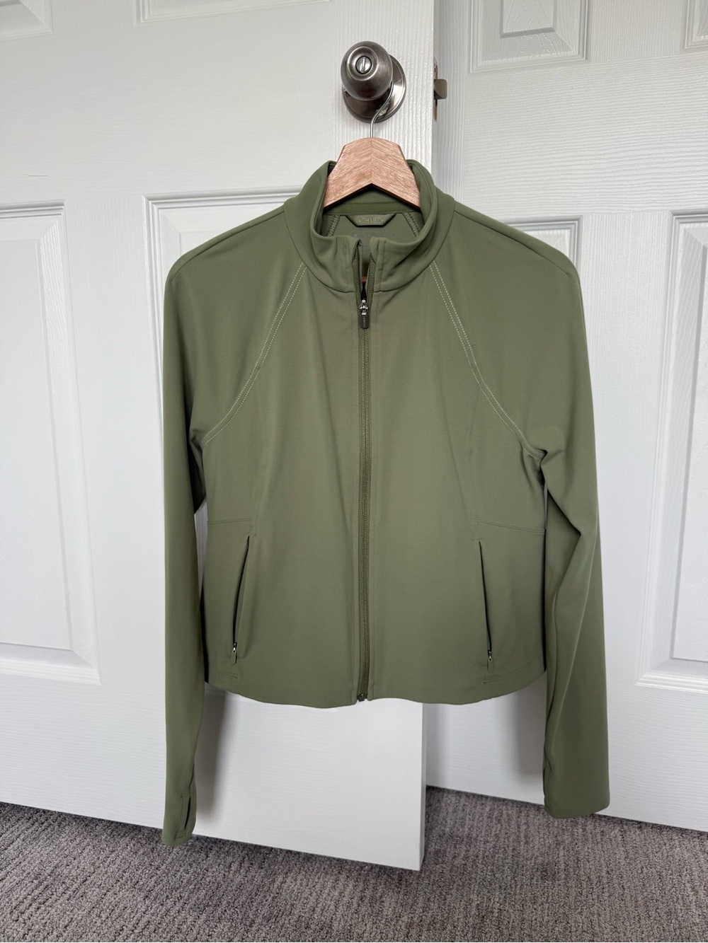 Athleta Olive Green Full-Zip Utility Jacket Size Large NWT